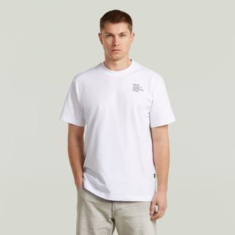 G-Star Regular Tee Graphic 008 - Wit - Heren