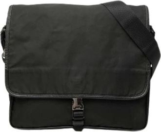 Prada Pre-owned Nylon Schoudertas - Dames - Vintage Schoudertas - Zwart - ONE Size - Nylon - Vintage