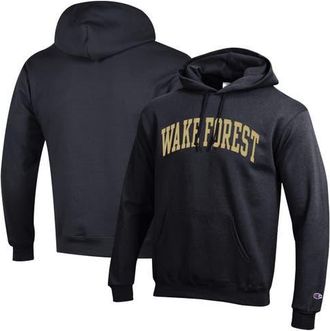 Champion Mens Champion Black Wake Forest Demon Deacons Basic Arch Fleece Pullover Hoodie at Nordstrom, Size Xx-Large