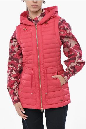 Woolrich Quilted Down Jacket HIBISCUS Sleeveless size Xs