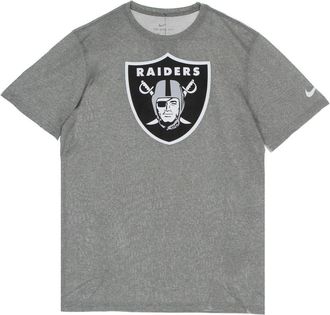 Nike T-Shirts, male, Gray, Size: M NFL Logo Legend Tee Las Vegas Raiders