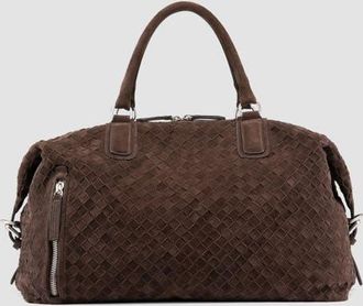 Officine Creative Armor 019 Hand-Woven Weekender Bag in Brown at Nordstrom