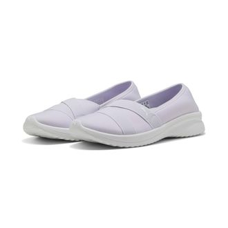 Puma Sneaker PUMA ADELINA 2, Damen, Gr. 39, weiss (lila frost, puma wei&szlig;), Textil, Schuhe Sneaker