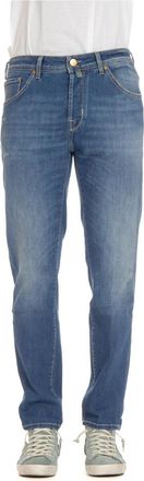 Jacob Cohen Luxe Denim Jeans Scott Fitt - Heren - Slim Fit Jeans - Blauw - W38 - Denim - Jeans