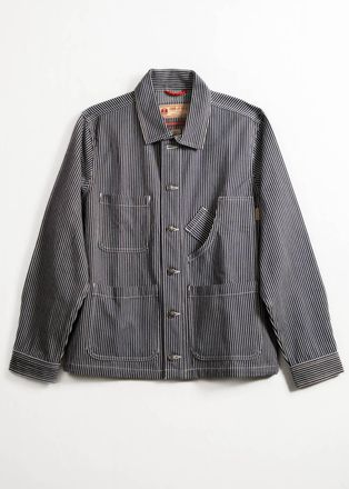 Iron And Resin Mens Hill Jacket In Hickory Stripes