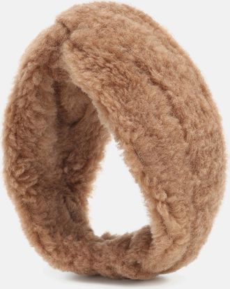 Max Mara Ovidio camel wool and silk headband