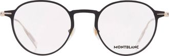 Montblanc Demo Oval Mens Eyeglasses MB0357O 001 49