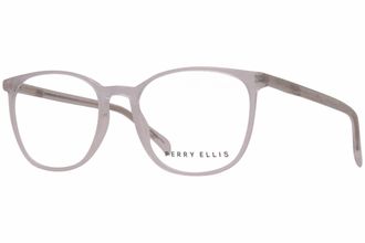 Perry Ellis Mens Pe433-3 Square Eyeglasses In Crystal