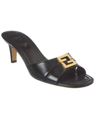 Fendi Fendi Ffold Leather Sandal