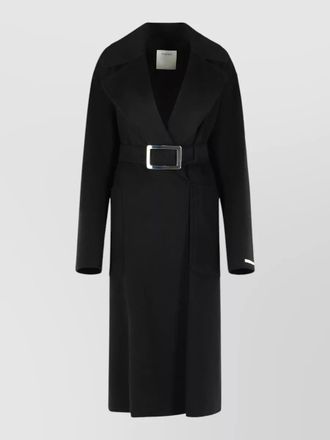 Sportmax cose robe coat virgin wool belted