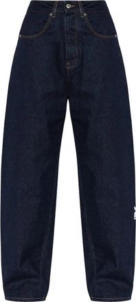 Off-white Wide-leg Jeans - Dames - Loose Fit Jeans - Blauw - W27 - Katoen - Jeans