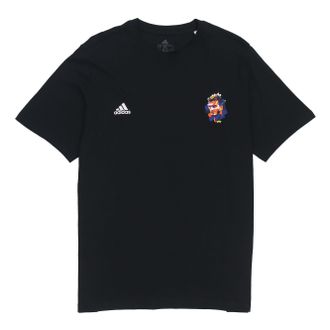 adidas Mens adidas Beckham G T Athleisure Casual Sports Alphabet Round Neck Short Sleeve David Beckham No. 23 Black T-Shirt HA0939