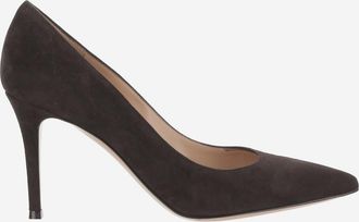 Gianvito Rossi Brown Suede Pumps