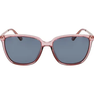 Cole Haan 57mm Polarized Square Sunglasses in Pink at Nordstrom Rack