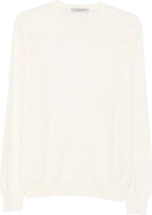 La Fileria Maglia in Lana Vergine - - Knitwear - Uomo - Bianco - L