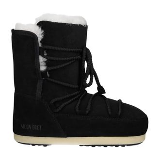Moon Boot MB EVX Boot Suede / Shearling - Dames - Schoenen - Zwart - Maat: 35 EU Su&egrave;de