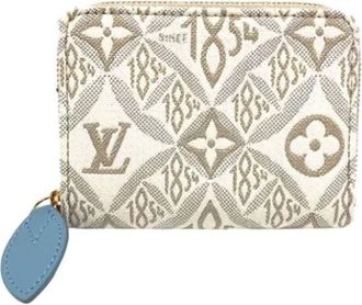 Louis Vuitton Pre-owned Wallets, female, Beige, Size: ONE SIZE Pre-owned Fabric wallets