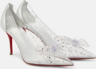 Christian Louboutin Jelly Strass 80 embellished PVC pumps