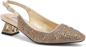 Lady Couture Ronda Slingback Pump in Gold at Nordstrom Rack, Size 12