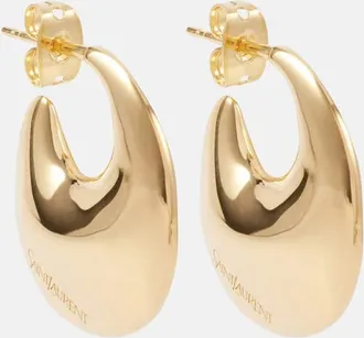 Saint Laurent Teardrop hoop earrings