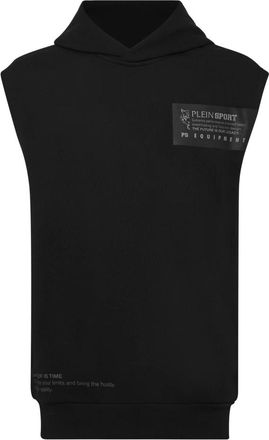 Plein Sport Mouwloze Sweatshirt - Heren - Sportshirts - Zwart - 3XL - Katoen - Fitness