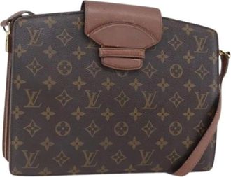 Louis Vuitton Pre-owned Cross Body Bags, female, Brown, Size: ONE SIZE Pre-owned Canvas Cross Body Bag