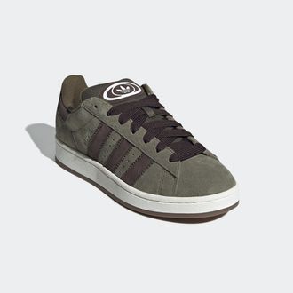 adidas Sneaker ADIDAS ORIGINALS CAMPUS 00S, Herren, Gr. 38,5, gr&uuml;n (olive strata, schwarz braun, cloud wei&szlig;), Leder, Schuhe Sneaker