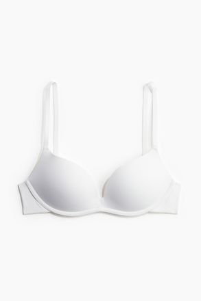 H&M B&uuml;gelloser Push-up-BH aus Microfaser - White