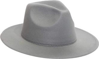 Generic Trucker Hats for Men Plain Outback Crushable Brim Wool Womens Wide Hat Panama Hat Caps Mens Mesh Back Hat (Grey, One Size)
