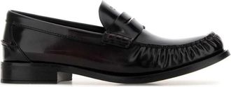 Prada Dark Brown Leather Loafers