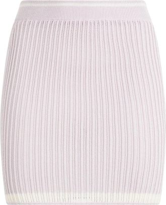 Philipp Plein Gebreide Mini Rok - Dames - Korte rokken - Roze - M - Rokken