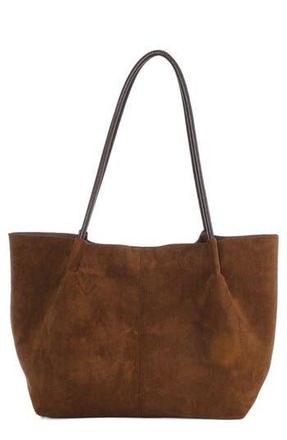 Adornia Large Faux Leather Tote with Clutch in Brown at Nordstrom Rack