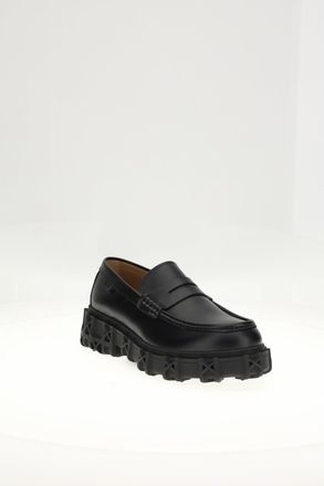 Dior Mens Loafers Calf Leather Black