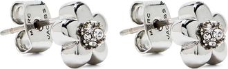 Marc Jacobs Daisy earrings - women - Brass/Cubic Zirconia/glass - One Size - Silver