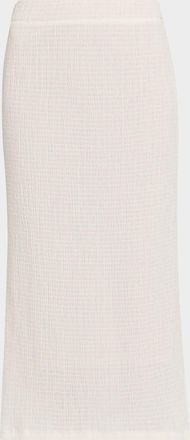 Vince Knit Shadow Grid Midi Skirt