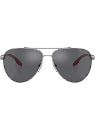Prada Occhiali da sole PS52YS con montatura stile pilota - Grigio