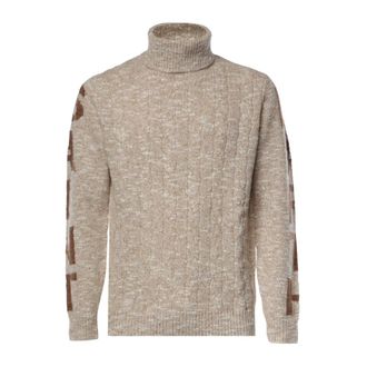 MC2 Saint Barth Coltrui - Heren - Truien - Beige - Maat: S Wol