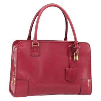 Loewe Pre-owned Hand Bag - Dames - Vintage Handtas - Roze - ONE Size - Leer - Vintage
