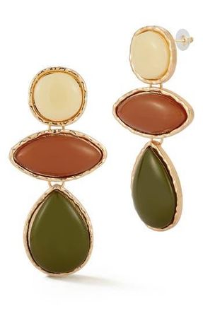 Sphera Milano Faux Stone Drop Earrings in Gold at Nordstrom Rack