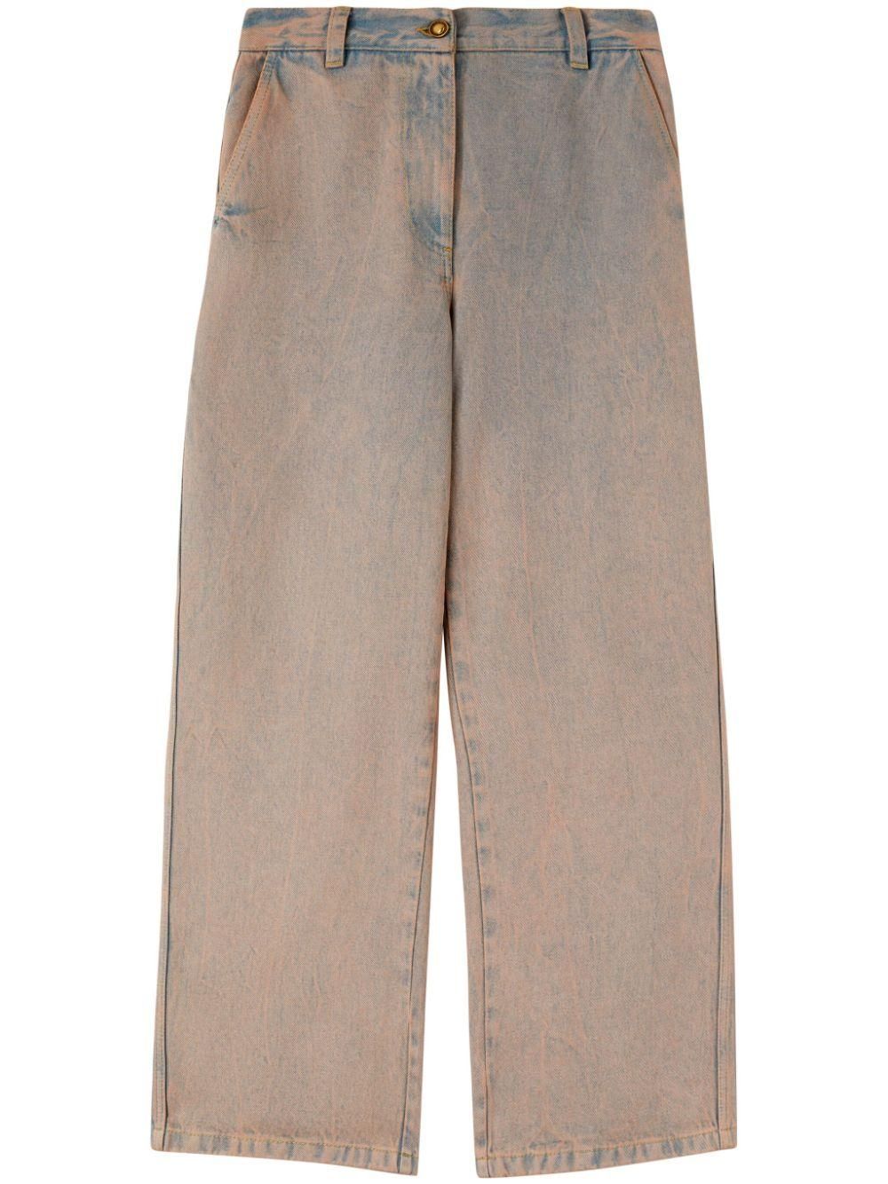 【関税&送料込】Palm Angels Printed Linen Blend Wide-Leg Pan Palm Angels Printed Linen Blend Wide-leg Pant from $355.00