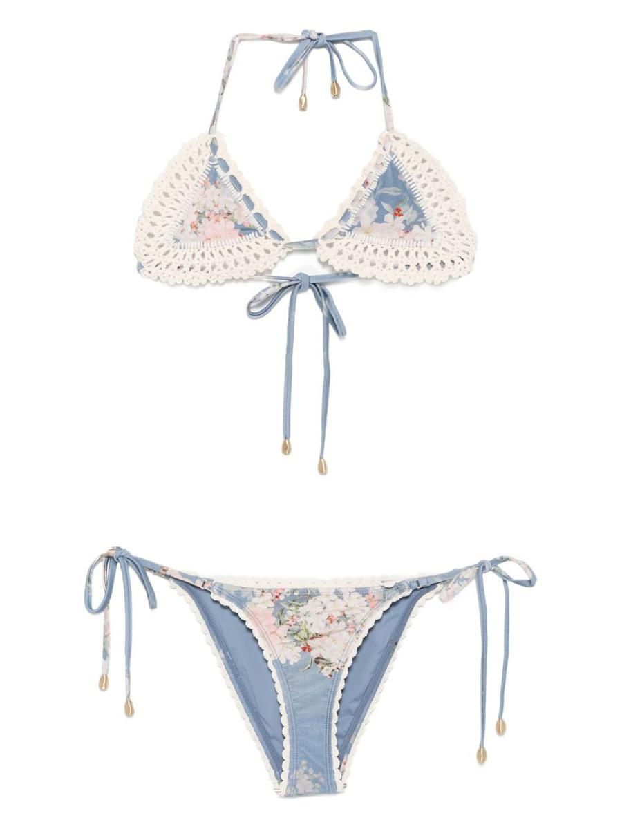 Zimmermann: Blue Swimwear / Bathing Suit now up to −50