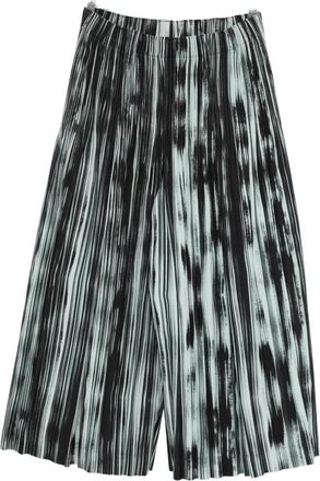 Issey Miyake Broeken, Heren, Zwart, M, Polyester, Brushstroke Stripe Broeken