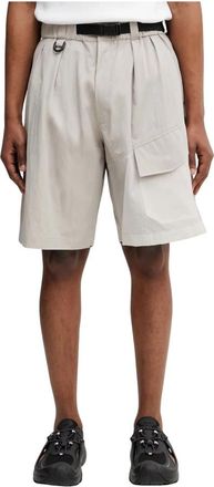 Yohji Yamamoto UT Wideleg Shorts - Heren - Korte Broeken - Beige - XL - Katoen - Korte Broeken