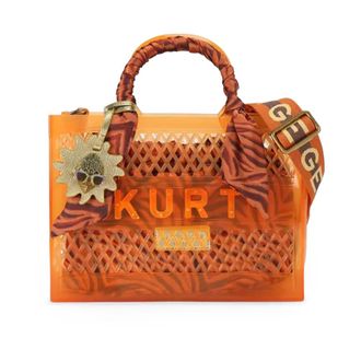 Kurt Geiger Handbags, female, Orange, Size: ONE SIZE Small Jelly Tote Bag