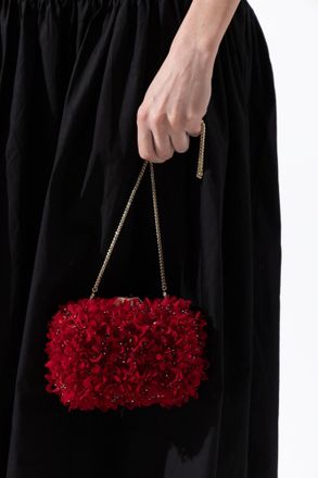 Jimmy Choo London Cloud Clutch, Womens, Red