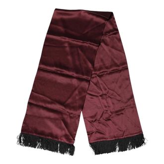 Dolce & Gabbana Silky Scarves, male, Brown, Size: ONE SIZE Lace Stole