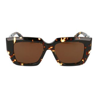 Bottega Veneta Bv1030S Zonnebril - unisex - Accessoires - Bruin - Maat: 52 MM Leer