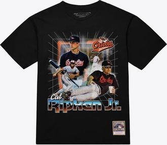 Mitchell & Ness Mens Mitchell & Ness Cal Ripken Jr. Black Baltimore Orioles Legendary Collage Player T-Shirt at Nordstrom, Size Xx-Large