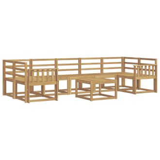 vidaXL Conjunto De Sof&aacute;s De Exterior 8 Pcs Blanco 59 X 59 X 37 Cm Vidaxl