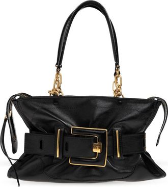 Balmain Anthem Schoudertas - Dames - Schoudertassen - Zwart - ONE Size - Leer - Tassen